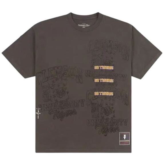 Cactus Jack by Travis Scott x Mitchell & Ness Clemson University Tee *NWT*SZ M - Picture 1 of 11